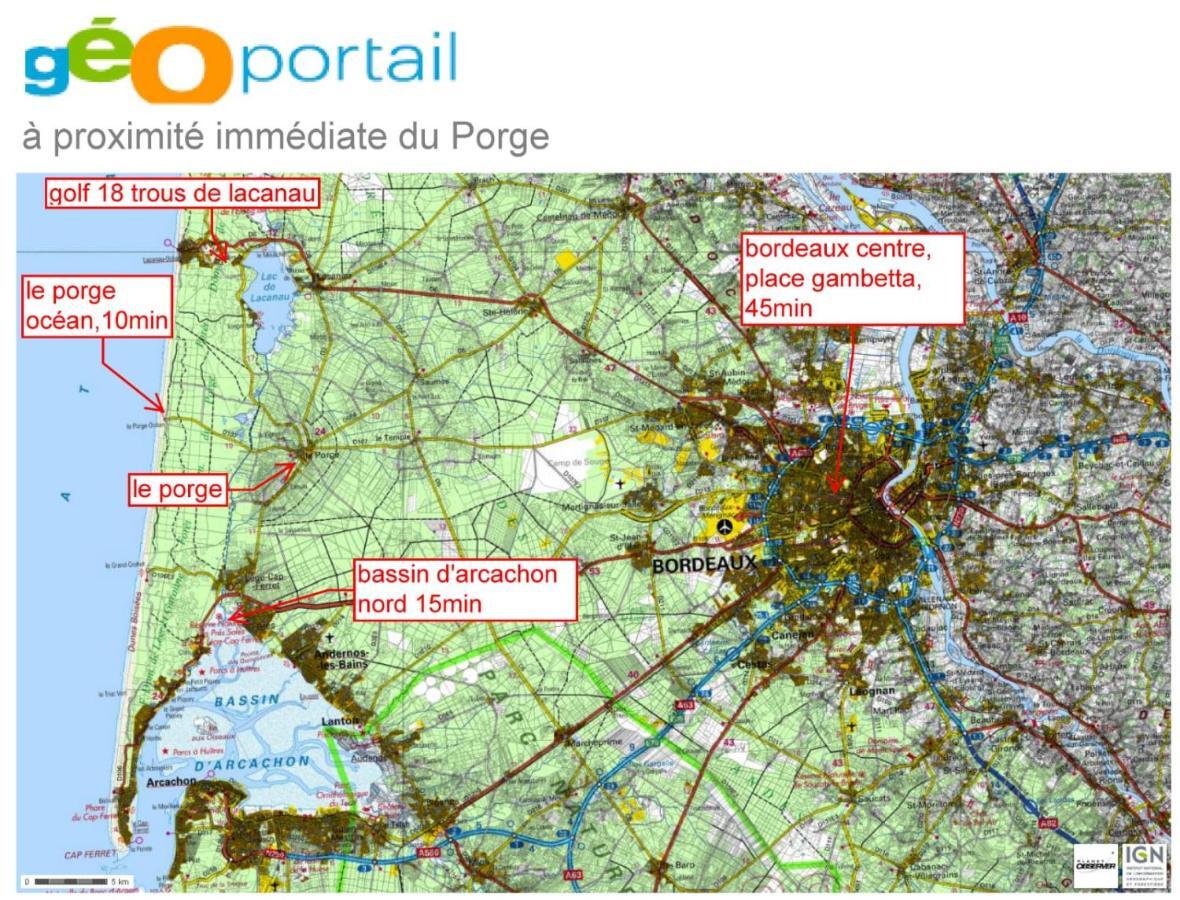 Studio En Plein Centre Ville A 8 Minutes De L'Ocean Le Porge Zewnętrze zdjęcie
